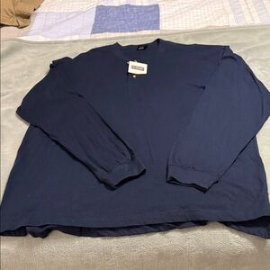 Roundtree & Yorke Navy Long Sleeve Shirt
